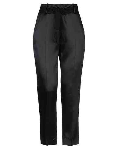 INCOTEX Casual pants Black 74% Viscose, 26% Wool