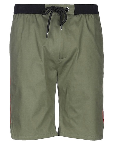 LHU URBAN Shorts & Bermuda Verde militare 97% Cotone, 3% Elastan