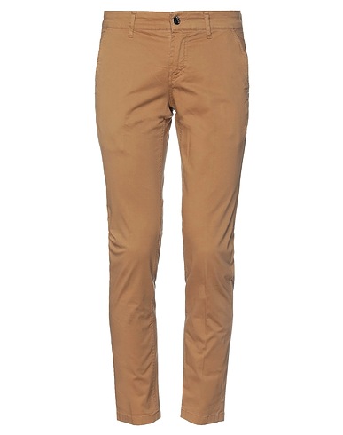 ENTRE AMIS Casual trouser Brown 97% Cotton, 3% Elastane