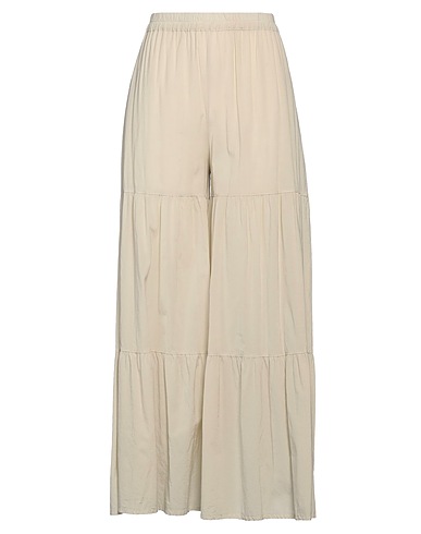 ROSSOPURO Pantalón Verde salvia 52% Algodón, 41% Seda, 7% Elastán