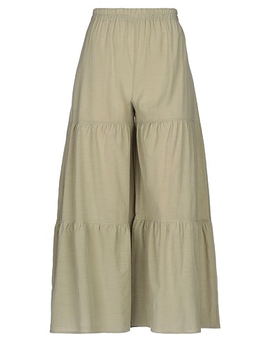 ROSSOPURO Casual pants Military green 52% Cotton, 41% Silk, 7% Elastane