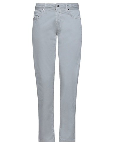 MICHAEL COAL Pantalone Grigio chiaro 98% Cotone, 2% Elastan