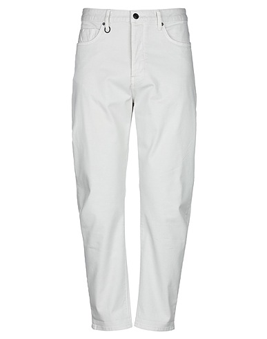 NEUW Denim trousers Light grey 98% Cotton, 2% Elastane