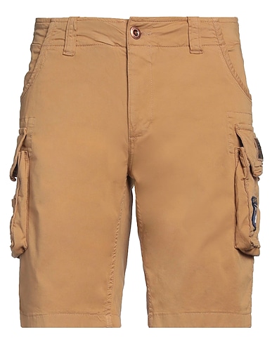 ALPHA INDUSTRIES Shorts & Bermuda Camel 98% Cotton, 2% Elastane