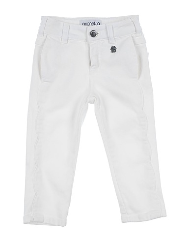SIMONETTA Denim pants White 65% Cotton, 35% Elastomultiester