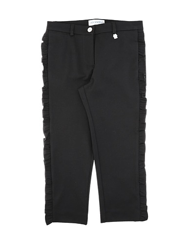SIMONETTA Casual pants Black 52% Cotton, 42% Polyamide, 6% Elastane
