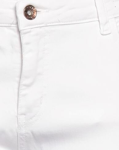 !m?erfect Woman Pants White Size 30 Cotton, Elastane In White