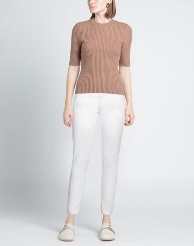 !m?erfect Woman Pants White Size 30 Cotton, Elastane In White