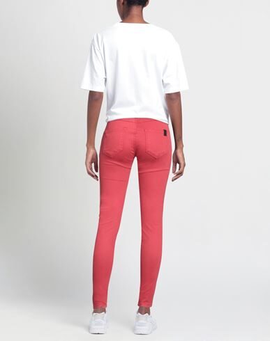 !m?erfect Woman Pants Red Size 26 Cotton, Elastane In Red