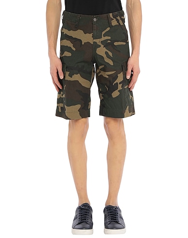 CARHARTT Shorts & Bermuda VERDE MILITARE 100% Cotton