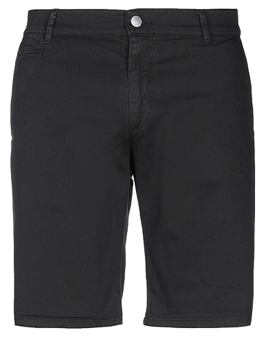 DANIELE ALESSANDRINI HOMME Shorts & Bermuda Nero 97% Cotone, 3% Lyocell