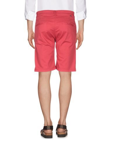 Shop Daniele Alessandrini Homme Man Shorts & Bermuda Shorts Red Size 30 Cotton, Lyocell