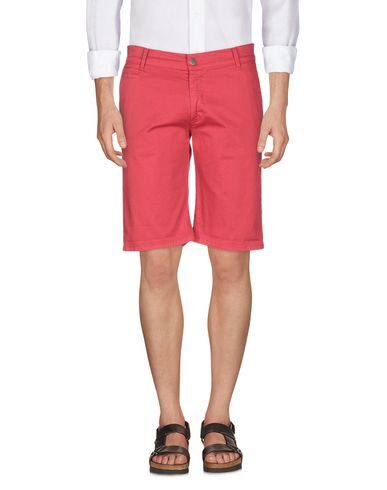 Shop Daniele Alessandrini Homme Man Shorts & Bermuda Shorts Red Size 30 Cotton, Lyocell