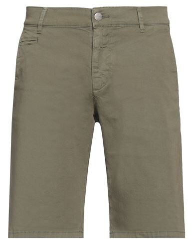 Daniele Alessandrini Homme Man Shorts & Bermuda Shorts Military Green Size 29 Cotton, Lyocell