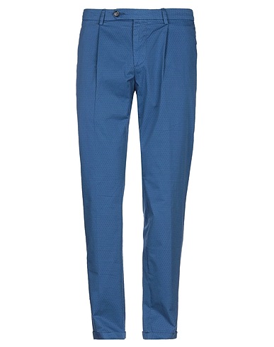 CAMOUFLAGE AR AND J. Casual trouser Pastel blue 97% Cotton, 3% Elastane