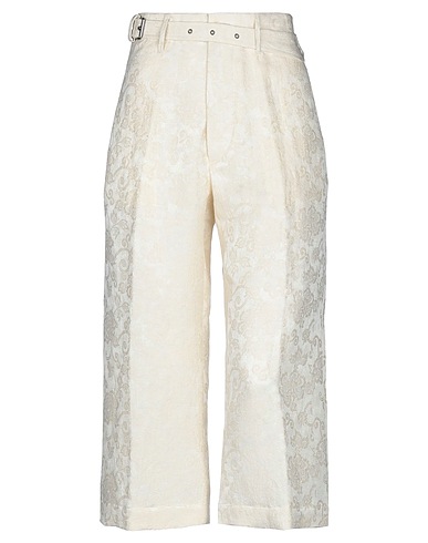 ASPESI Casual trouser Ivory 78% Linen, 22% Silk