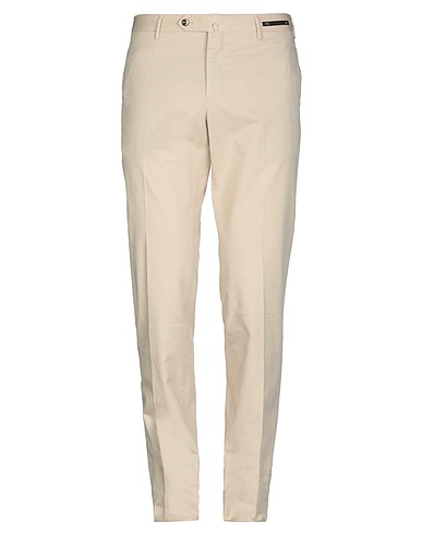 PT Torino Hosen Beige 83% Baumwolle, 14% Leinen, 3% Elastan