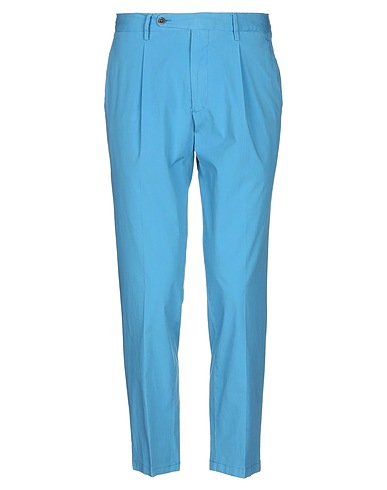 LARDINI Casual trouser Azure 97% Cotton, 3% Elastane