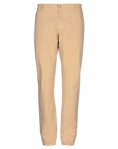 GREY DANIELE ALESSANDRINI Casual trouser Camel 98% Cotton, 2% Elastane