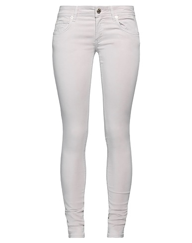 DENNY ROSE Casual trouser Light grey 64% Lyocell, 34% Cotton, 2% Elastane