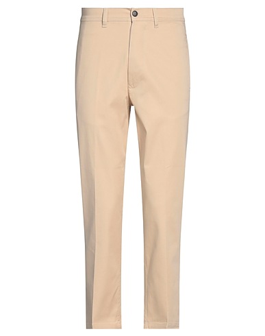 BRIAN DALES Casual pants Beige 97% Cotton, 3% Elastane