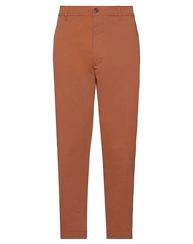 BRIAN DALES Casual pants Rust 97% Cotton, 3% Elastane