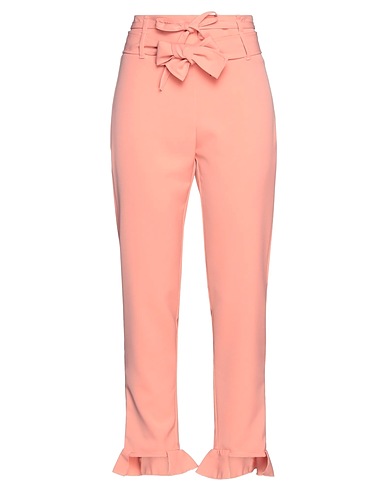 DENNY ROSE Casual pants Salmon pink 91% Polyester, 9% Elastane
