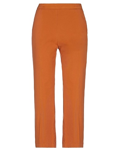 MALÌPARMI Casual pants Rust 97% Cotton, 3% Elastane