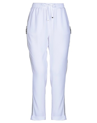 LIU •JO Casual trouser White 92% Polyester, 8% Elastane