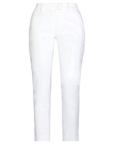 MASON'S Casual trouser White 86% Cotton, 10% Polyester, 4% Elastane