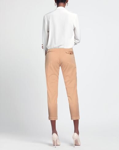Bonheur Woman Pants Sand Size 28 Cotton, Elastane In Beige