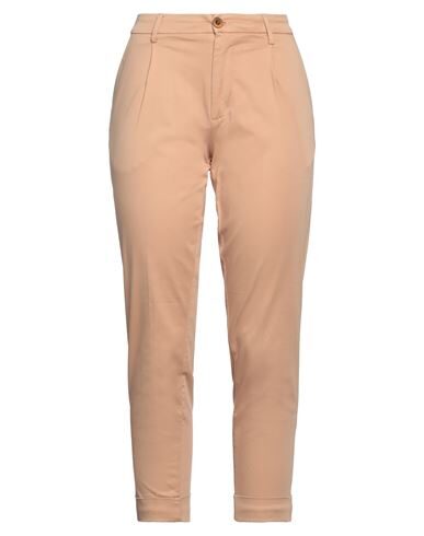 Bonheur Woman Pants Sand Size 28 Cotton, Elastane In Beige