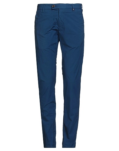 MYTHS Casual trouser Navy blue 97% Cotton, 3% Lycra®