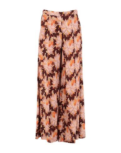 L'autre Chose Printed Palazzo Pants In Brown