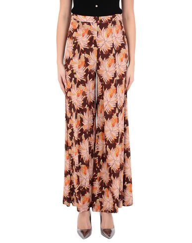 L'autre Chose Printed Palazzo Pants In Brown