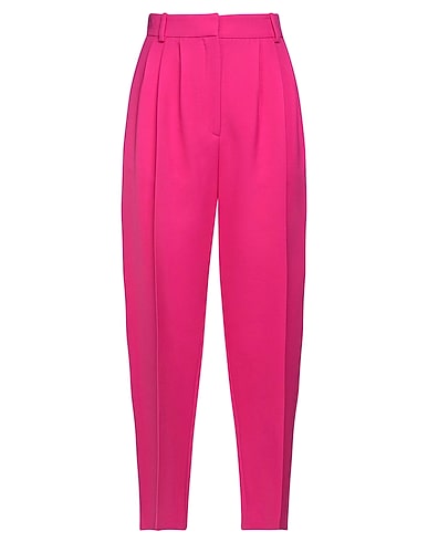 MCQUEEN Casual trouser Fuchsia 63% Wool, 25% Silk, 12% Polyamide