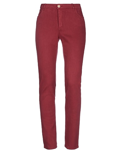 TRUSSARDI JEANS Denim pants Brick 43% Lyocell, 22% Cotton, 20% Viscose, 13% Cupro, 2% Elastane