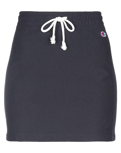 CHAMPION Mini skirt Black 98% Cotton, 2% Elastane