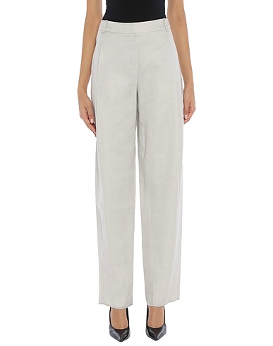 EMPORIO ARMANI 정장 바지 라이트 그레이 100% 리넨