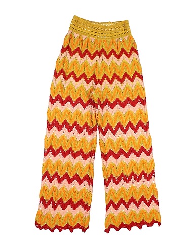 TWINSET Casual trouser Lime green 100% Polyester
