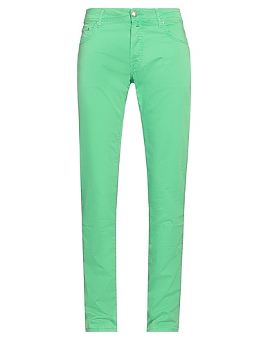 JACOB COHЁN Casual trouser Green 97% Cotton, 3% Elastane