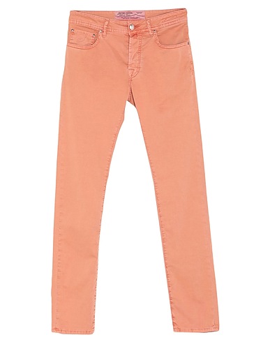 JACOB COHЁN Casual trouser Salmon pink 97% Cotton, 3% Elastane