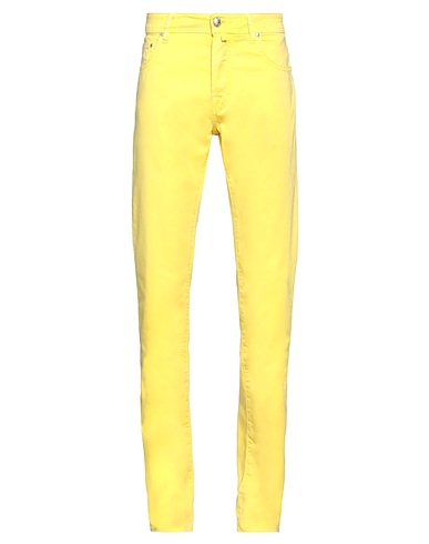JACOB COHЁN Pantalone Giallo 97% Cotone, 3% Elastan