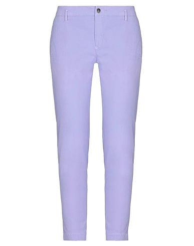 KAOS JEANS Casual trouser Lilac 98% Cotton, 2% Elastane