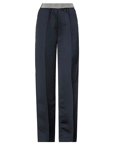 JUCCA Casual trouser Midnight blue 55% Viscose, 45% Linen