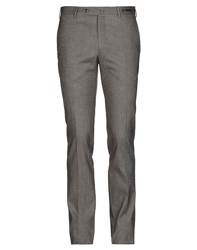 PT Torino Casual trouser Khaki 74% Cotton, 24% Linen, 2% Elastane