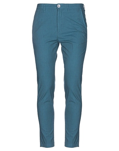 BARBA Napoli Pantalone Verde petrolio 84% Cotone, 14% Lino, 2% Elastan