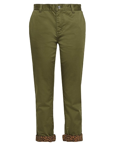CURRENT/ELLIOTT Casual trouser Military green 98% Cotton, 2% Elastane