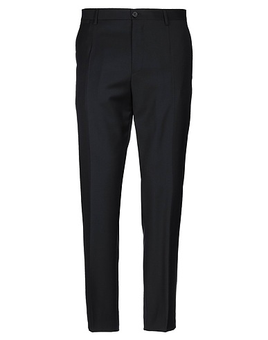 DOLCE&GABBANA Casual pants Black 100% Virgin Wool, Viscose