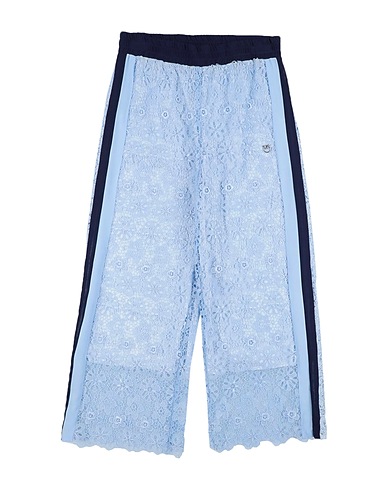 PINKO UP Casual trouser Sky blue 100% Polyester, Viscose